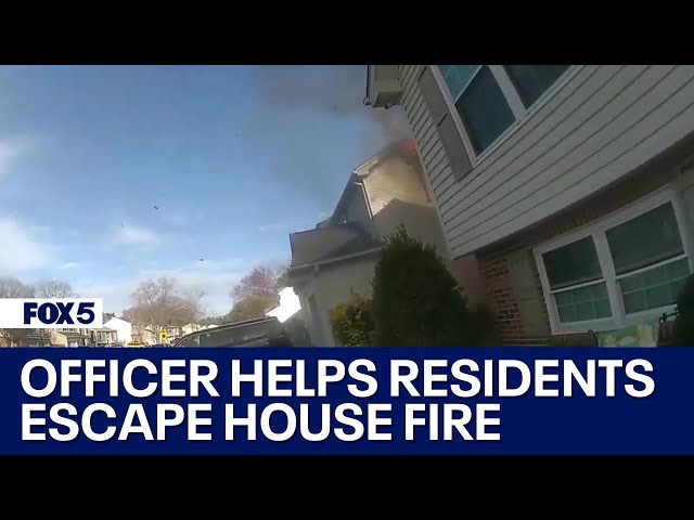 WATCH: Anne Arundel County officer helps residents escape house fire | FOX 5 DC