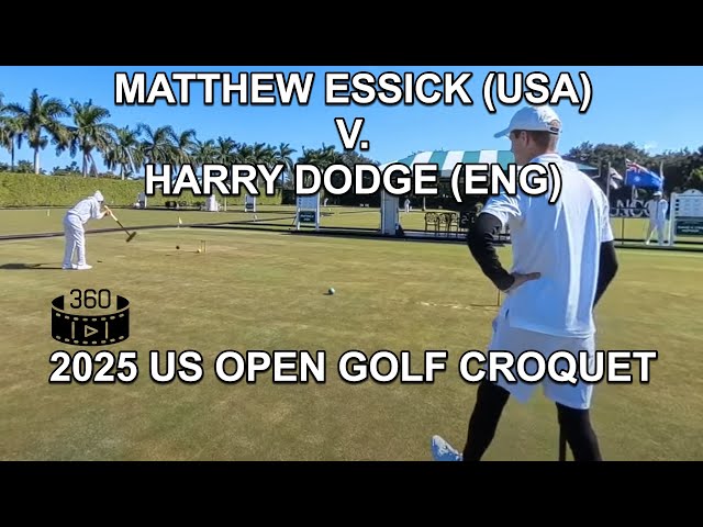 2025 US Open Golf Croquet - Matthew Essick (USA) and Harry Dodge (ENG) Day 2 Block C