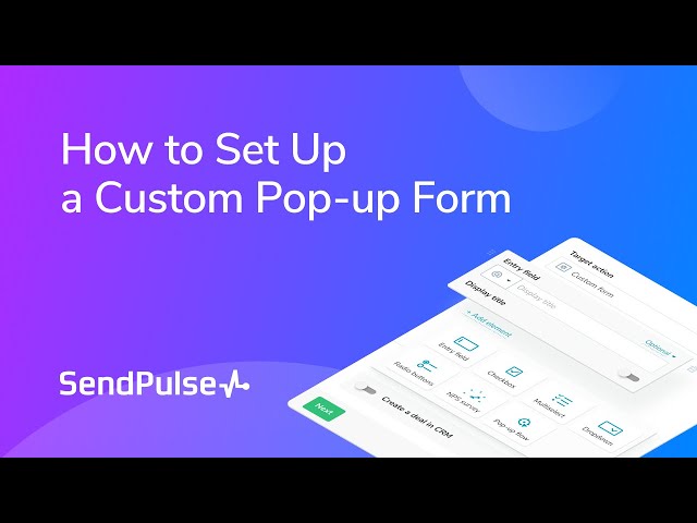 How to Set Up a Custom Pop-up Form