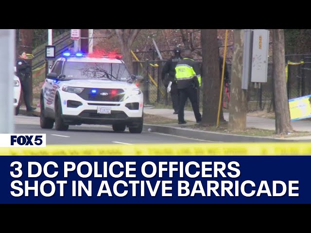 3 officers shot in Southeast DC