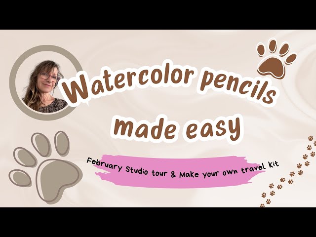 Create A Portable Watercolor Pencil Set For On-the-go Art And Take A Tour Of My Studio