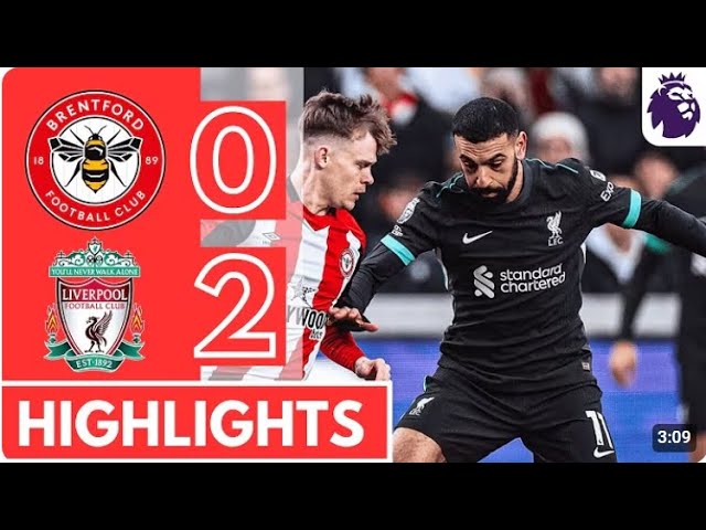 Brentford vs Liverpool 0-2 All goals & Highlights 2025