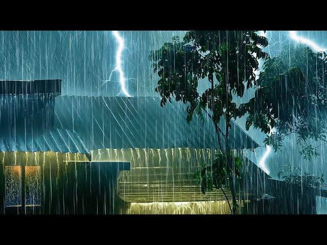 Best Rain Sounds for Sleeping Thunder - Heavy Rain and Thunderstorm Sounds for Deep Sleep or Relax