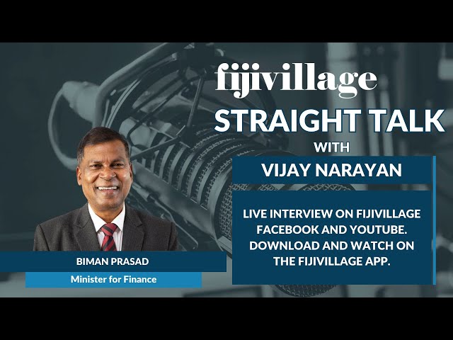 Deputy PM & Minister for Finance Prof. Biman Prasad on fijivillage Straight Talk with Vijay Narayan