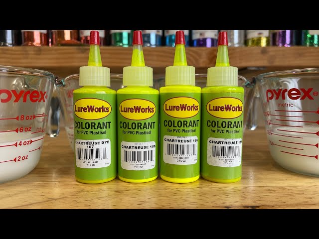 LUREWORKS CHARTREUSE ~ All 4 Variations!! ~ COLOR DEMO