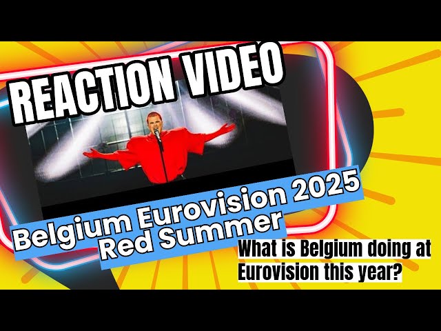 Reacting to Red Sebastian's "Strobe lights" Could Belgium win Eurovision?