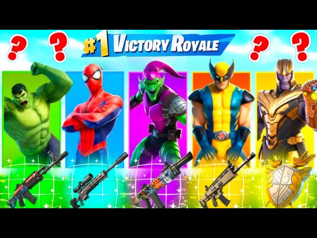 The *RANDOM* SUPERHERO BOSS Challenge in Fortnite chapter 6