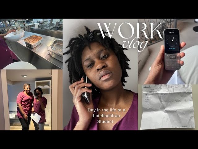 WORK VLOG| DAY IN A LIFE OF A HOTEL STUDENT IN GERMANY 🇩🇪 #viral #ausbildung #hotelmanagement