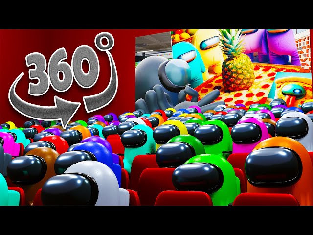 POV: You're at the Among Us School Funny Drawing Pizza Cinema (360 VR)