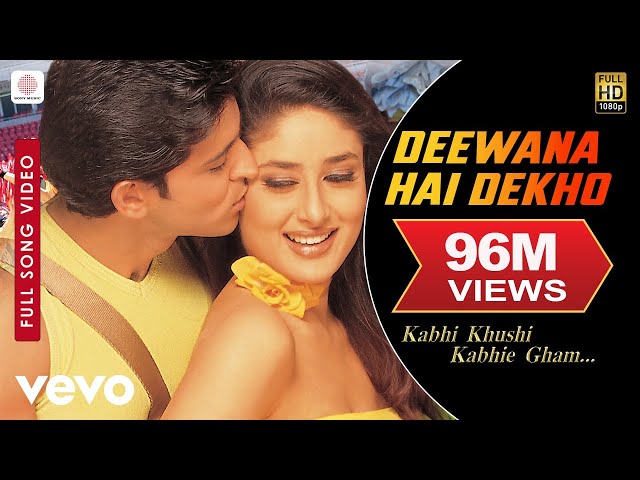 Deewana Hai Dekho Full Video - K3G|Hrithik Roshan|Kareena Kapoor|Alka Yagnik|Sonu Nigam