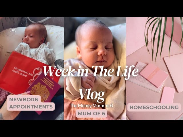 Mum of 6 Weekly Vlog | Newborn Appointments | Homeschooling | Mum Life #mumvlog