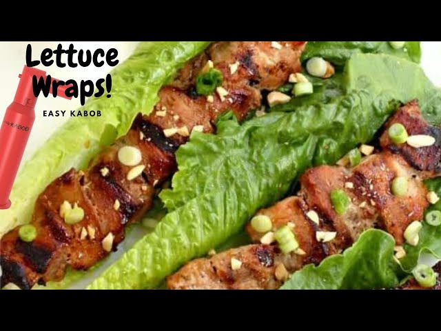 Lettuce Wrap Easy Air Fryer Recipe with spicy chipotle sauce