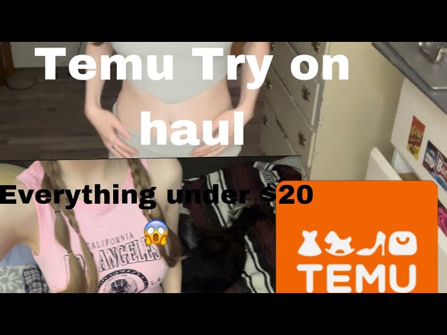 Temu try on haul everything under $20