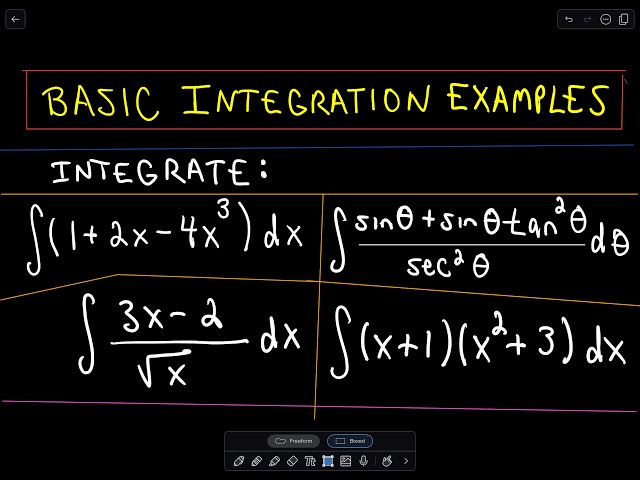 ❖ Basic Integration Problems ❖