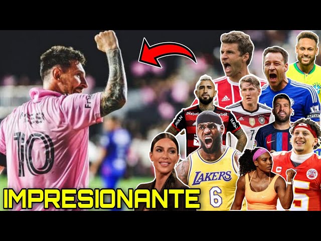 🚨 TODAS las REACCIONES de FUTBOLISTAS, CELEBRIDADES y DEPORTISTAS al GOLAZO de MESSI 🤩