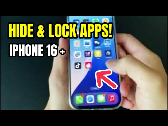 How to Hide & Lock Apps on IPhone 16 Pro!