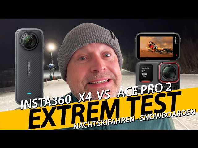 🌙 Insta360 ACE PRO 2 & X4 beim Nachtskifahren – Welche Kamera überzeugt bei Low-Light? 🎿🏂