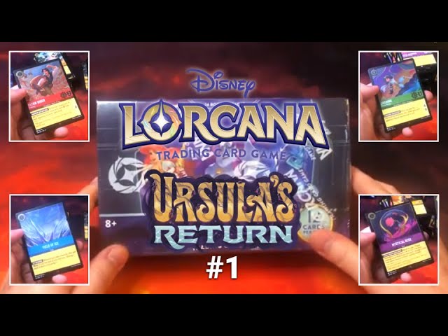 Disney Lorcana "Ursula's Return" Booster Box Opening #1 NO COMMENTARY