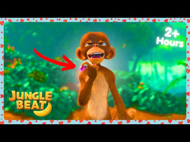 Jungle Beat Full Best Episodes Compilation 🤣 | Funny Moments | Monkey Cartoons 🙈 | WildBrain Bananas