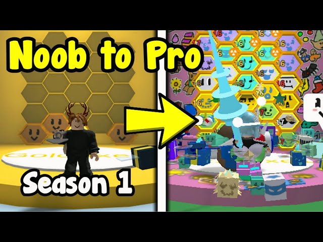 Noob to Pro in Bee Swarm Simulator - Season 1