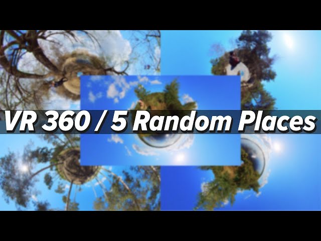 5 Random Places in 360 | Relaxing Virtual Travel Experience | VR Ambisonics