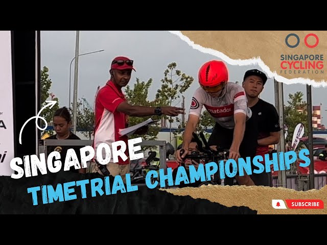 Winning the Singapore National Time Trial Youth Championships