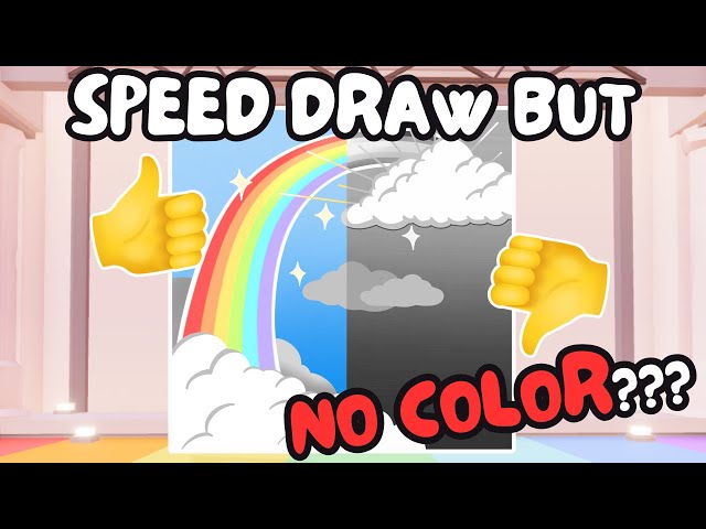 Roblox Speed Draw, but Black and White Only!