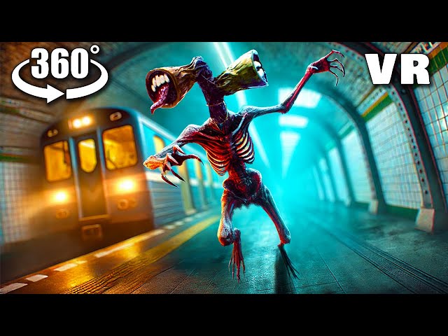 VR 360° SIREN HEAD in The SUBWAY