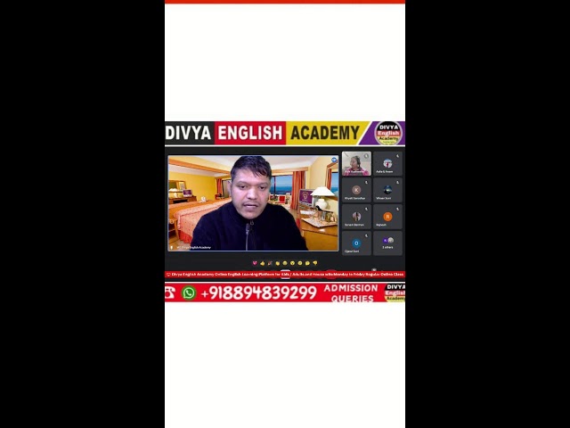 Online Spoken English Classes for kids / Adults  by Divya English Academy #divyaenglish