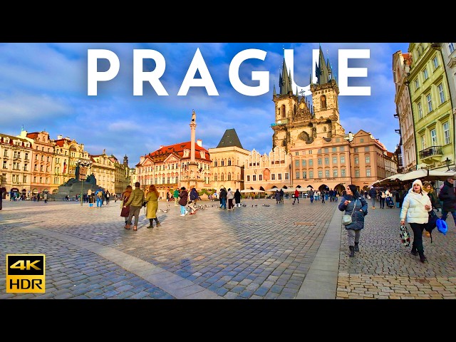 PRAGUE Walking Tour 4K HDR 2025: The fairytale Town 🏰