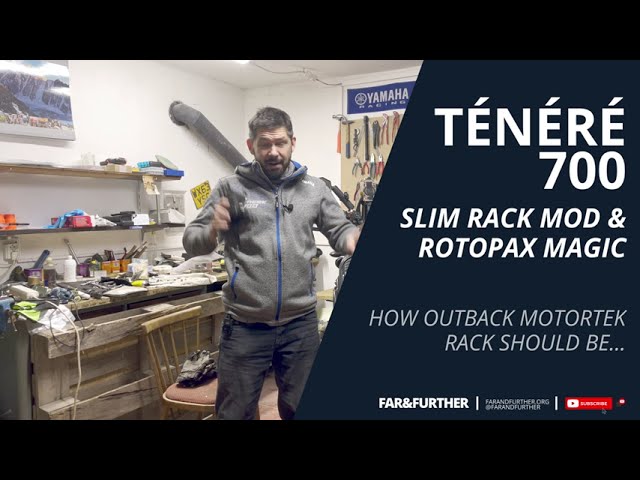 Yamaha Ténéré 700: Outback Motortek Slim Rack & Rotopax mount mod