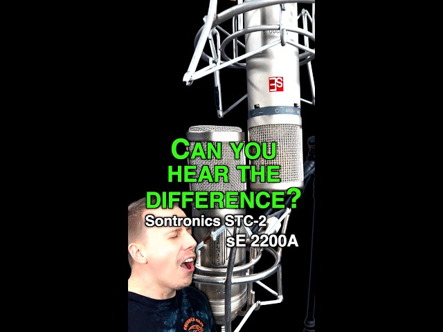 Can You Hear The Difference? #shorts #vocal #microphone #comparison #seelectronics #sontronics #sing