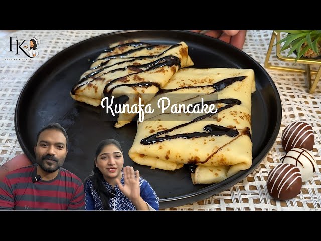 PanCake Kunafa Easy Recipe | #kunafa #knafeh @FoodiesKitchen777