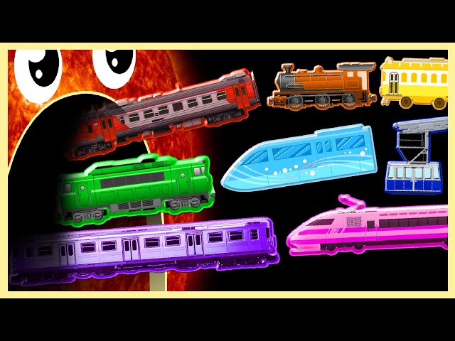 Learn Colors🌈 with Trains🚂 | 8 Planets riding Color Trains | Train Colors | Toddler Learning Video