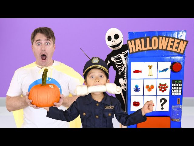 Halloween Vending Machine | Pretend Play Spooky Stories by Papa Joel’s English