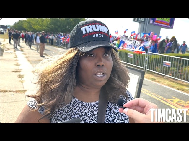 Interviewing Haitians Protesting outside Trump Rally