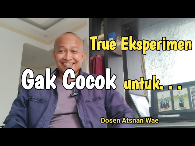 Jurusan Pendidikan Gak Cocok Pakai True Eksperimen