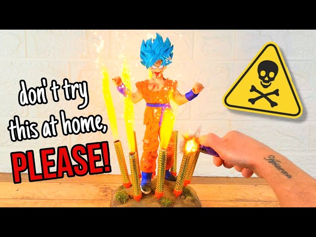 How to make DIORAMA GOKU S.SAIYAN BLUE in FIMO with special effects! 💥💙!