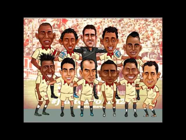 Proceso caricatura Universitario de Deportes Campeon 2013 Toñito Avalos