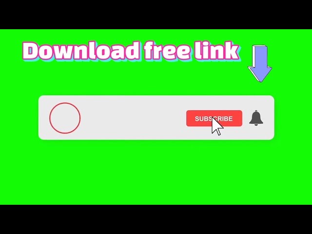 Green screen Animated Subscribe buttons (copyright free) #Greenscreen