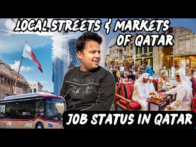 Jobs status in Qatar🤯 Local streets & market in Qatar🇶🇦😍 #abroadlife #dohatour #dohaqatar