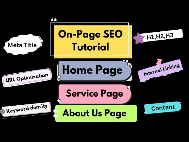 On-Page SEO 2025 | Home Page SEO Tutorial | About Us Page SEO Tutorial | Service Page SEO Tutorial