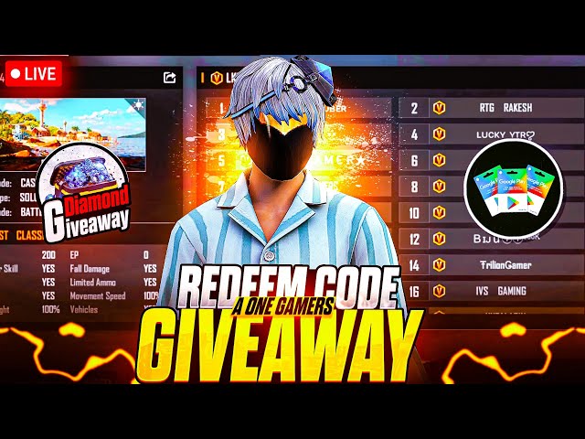 FREE FIRE LIVE CUSTOM ROOM GIVEAWAY| FF LIVE TEAM CODE GIVEAWAY | FF LIVE GIVEAWAY DJ ALOK |FF LIVE