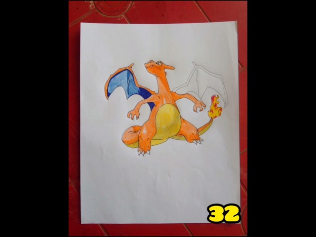 Franklin Junior - Dibujo de Charizard 🖍️🎨🇻🇪 #pokemon