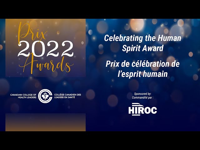 Celebrating the Human Spirit Award – CCHL / Prix de célébration de l’esprit humain de – CCLS