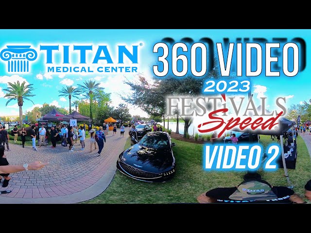 360 Video 2 of the 2023 Festivals of Speed Luxury Car Show, sponsored by Titan Medical