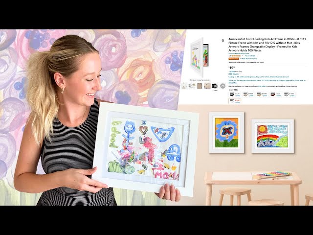 Professional Artist and Mom Reviews Kids Art Picture Frame From Amazon