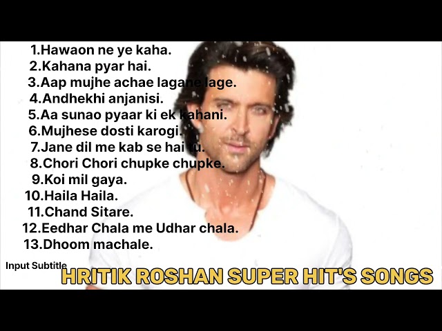 bollywood songs || hrithik roshan song ||, hrithik roshan SUPER Hit'S || HRITIK roshan gana, hritik