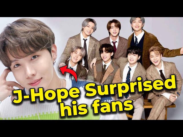 BTS J-Hope Surprised His Fans: OMG