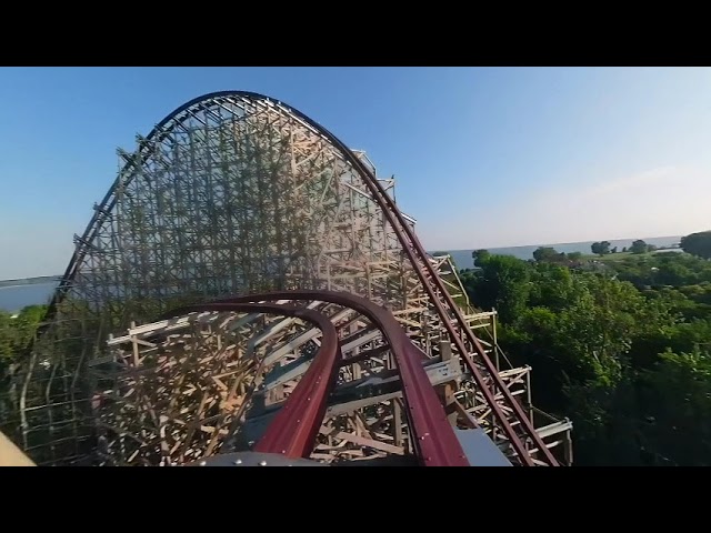 STEEL VENGEANCE VR180 immersive VR Roller Coaster | onride POV Cedar Point 3D #OCULUS